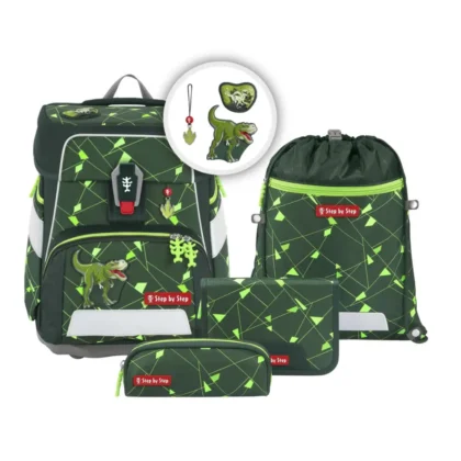 SPACE SHINE Schulranzen-Set "Dino Night Tyro", 5-teilig – Bild 2