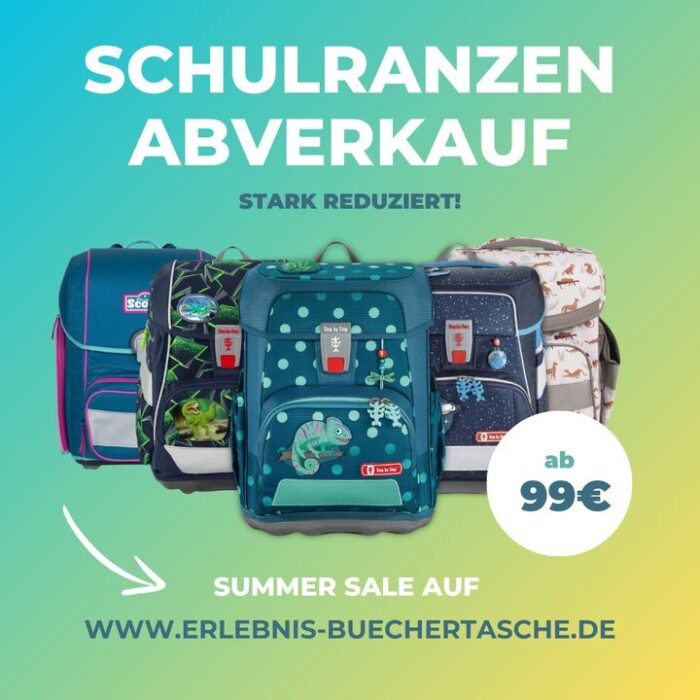 📚🎒 Mega Schulranzen Abverkauf! Ab 99€ 🌟

Es ist wieder soweit! Der Schulstart steht bevor und bei uns gibt es die besten Angebote für Schulranzen. 🥳

Jetzt aufwww.Erlebnis-buechertasche.de stark reduzierte Schulranzen ab nur 99€ sichern! 😍

Mit unseren hochwertigen und ergonomischen Marken-Schulranzen startet dein Kind gut ausgestattet ins neue Schuljahr. 

Klick gleich auf den Link und schnapp dir die besten Angebote, bevor sie weg sind! 

👉 www.Erlebnis-buechertasche.de

#SchulranzenSale #Schulstart2024 #StepbyStep #Scout #Schoolmood #ergobag #Schulbedarf #ErlebnisBuechertasche #GünstigeSchulranzen #KinderSchulranzen #Grundschule #Büchertasche #BüchertaschenSale #Schulranzenrabatt #Schulanfang